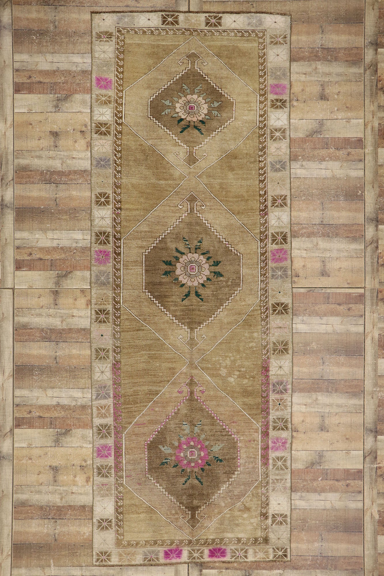 5 x 13 Vintage Turkish Kars Rug 53579