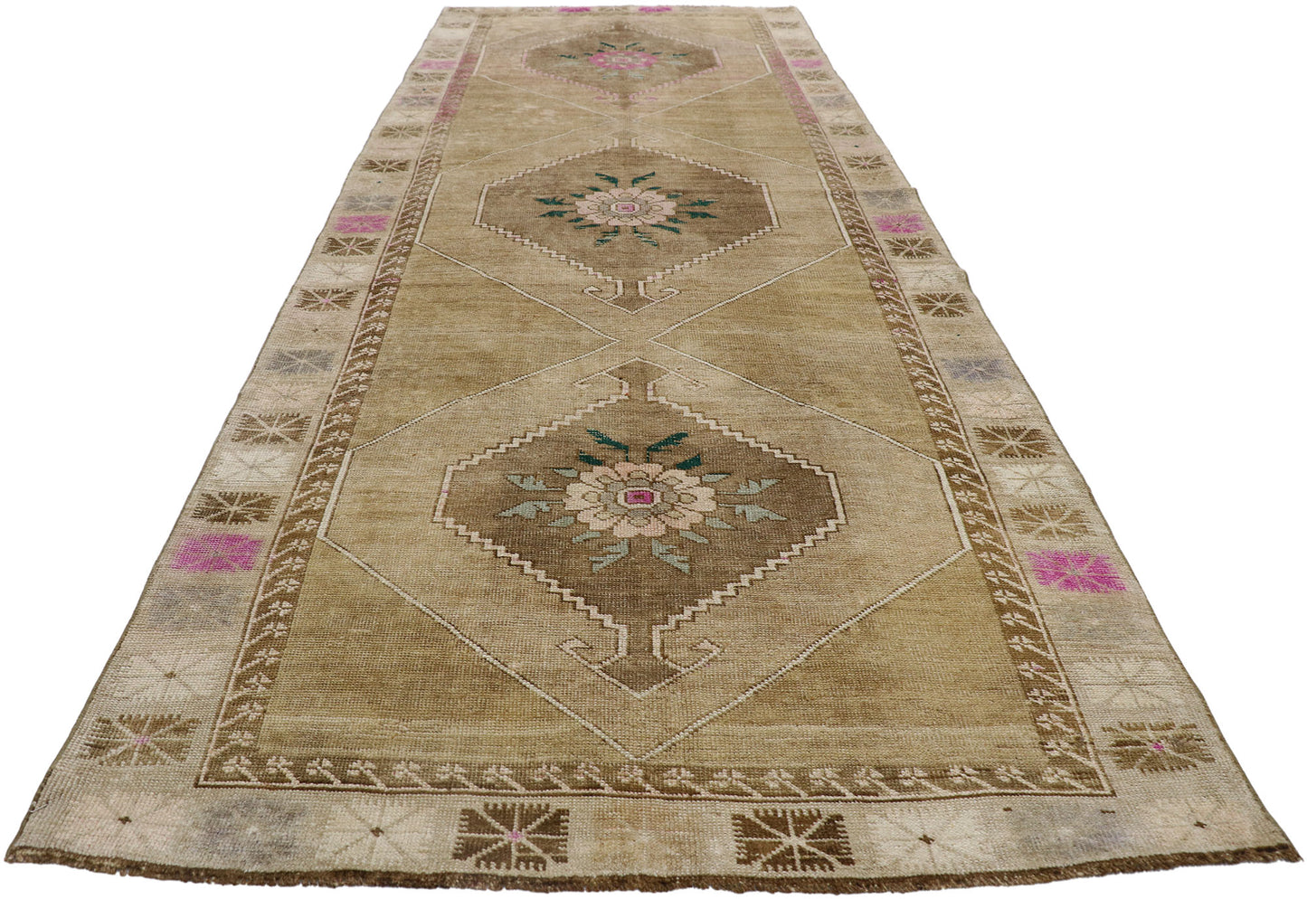 5 x 13 Vintage Turkish Kars Rug 53579