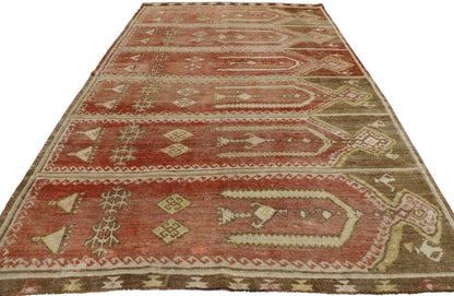 6 x 9 Vintage Turkish Saph Prayer Rug 53580