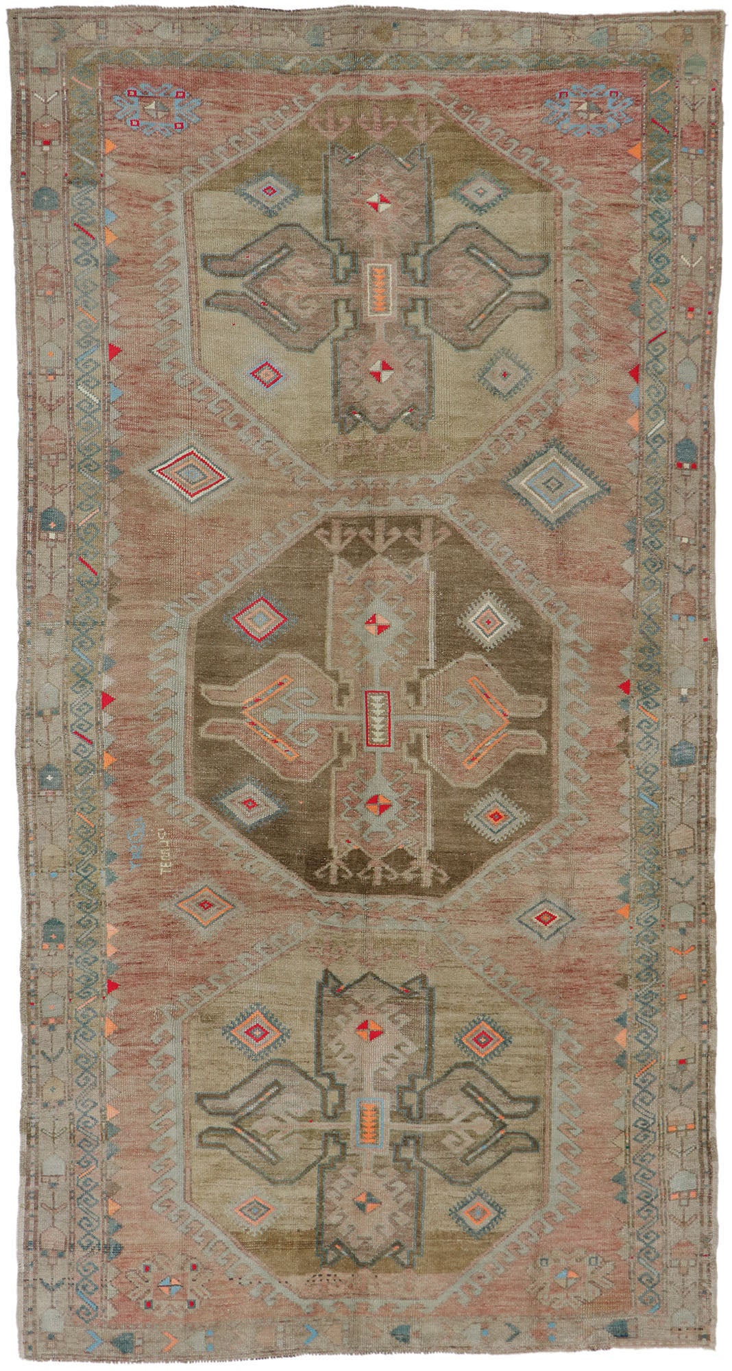 6 x 12 Vintage Turkish Kars Rug 53582
