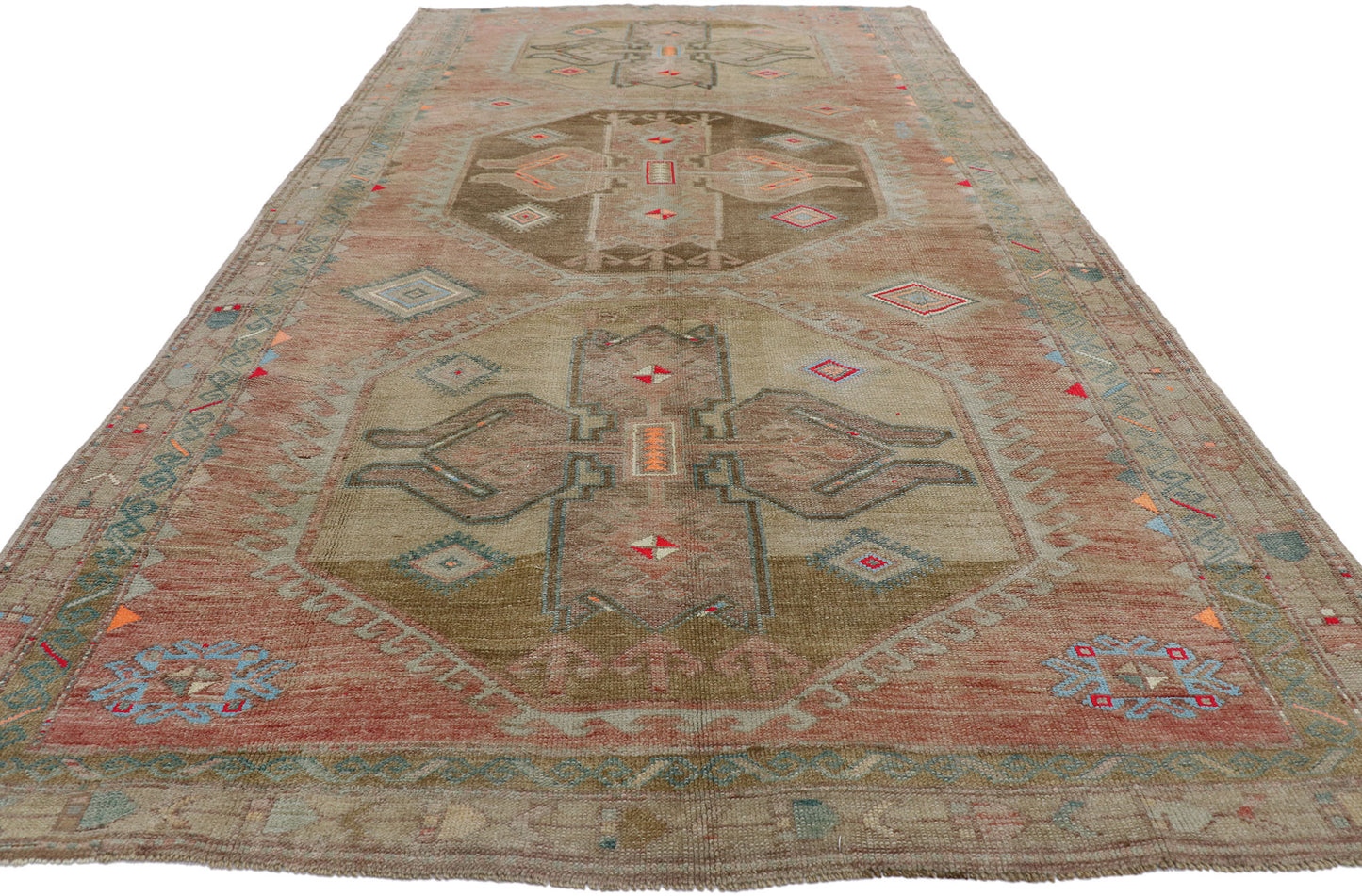 6 x 12 Vintage Turkish Kars Rug 53582