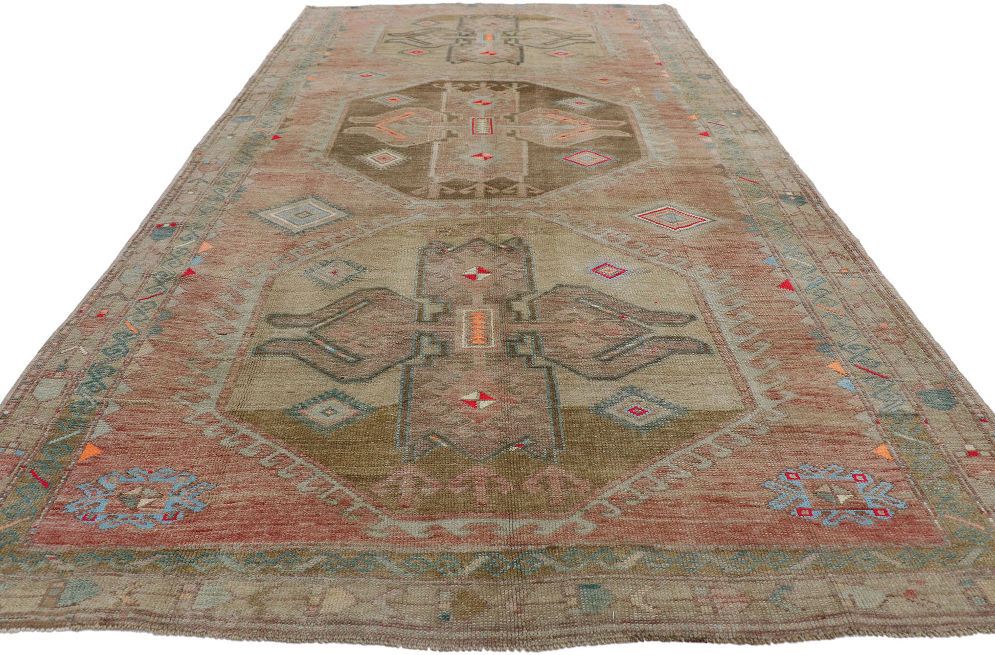 6 x 12 Vintage Turkish Kars Rug 53582