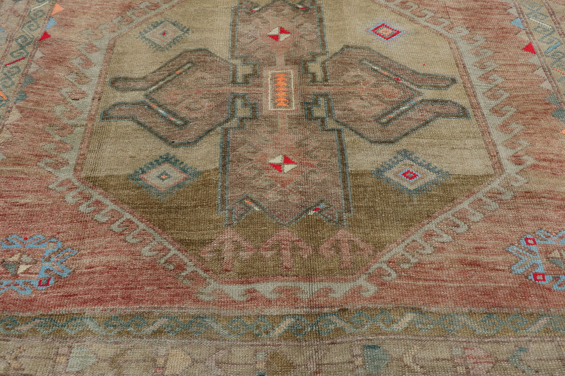 6 x 12 Vintage Turkish Kars Rug 53582