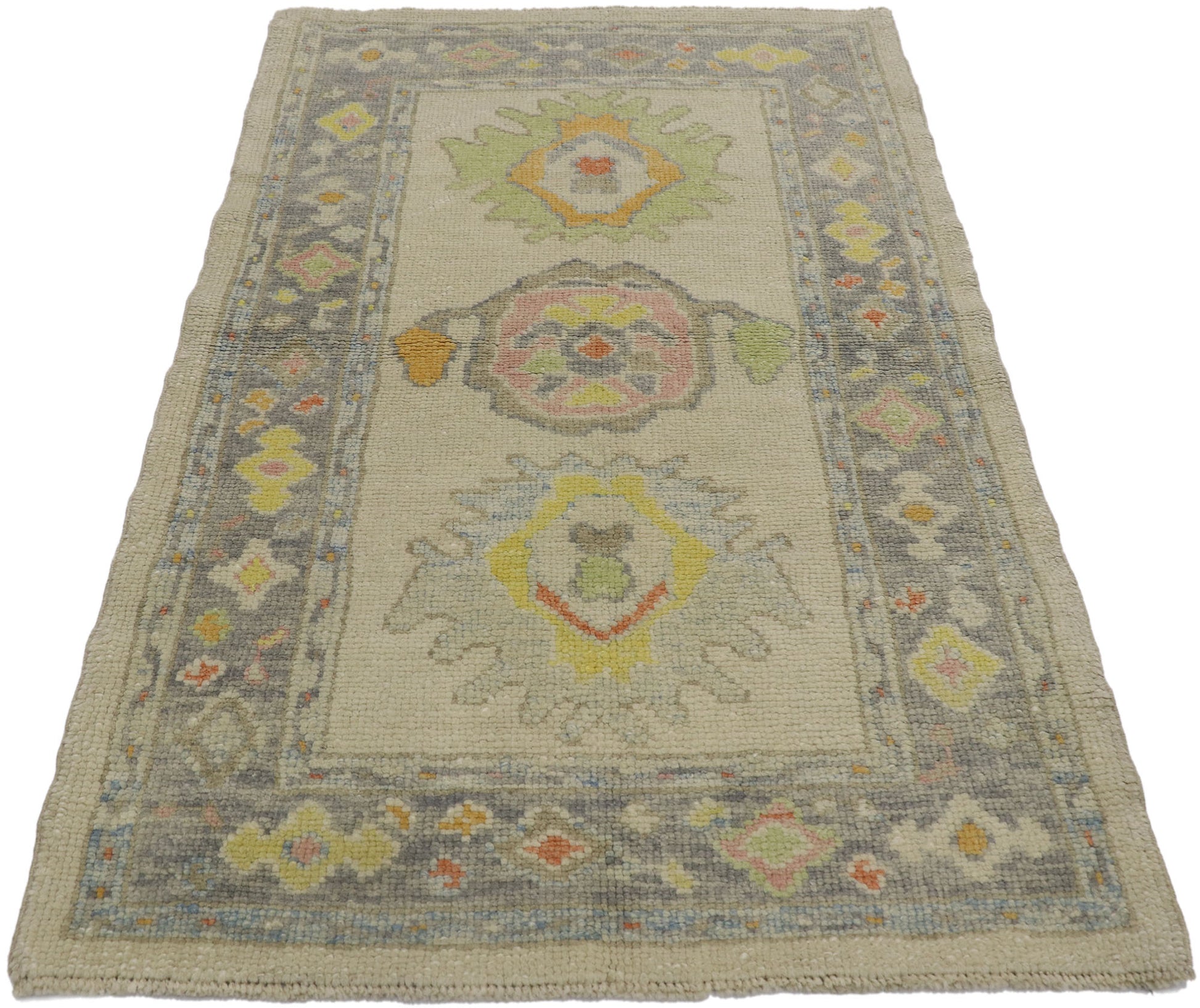 3 x 5 Colorful Turkish Oushak Rug 53595