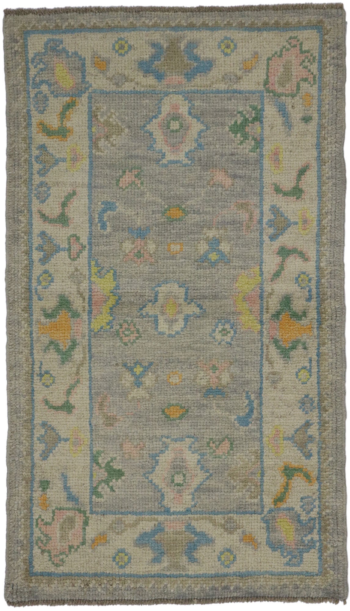 2 x 4 Colorful Turkish Oushak Rug 53598