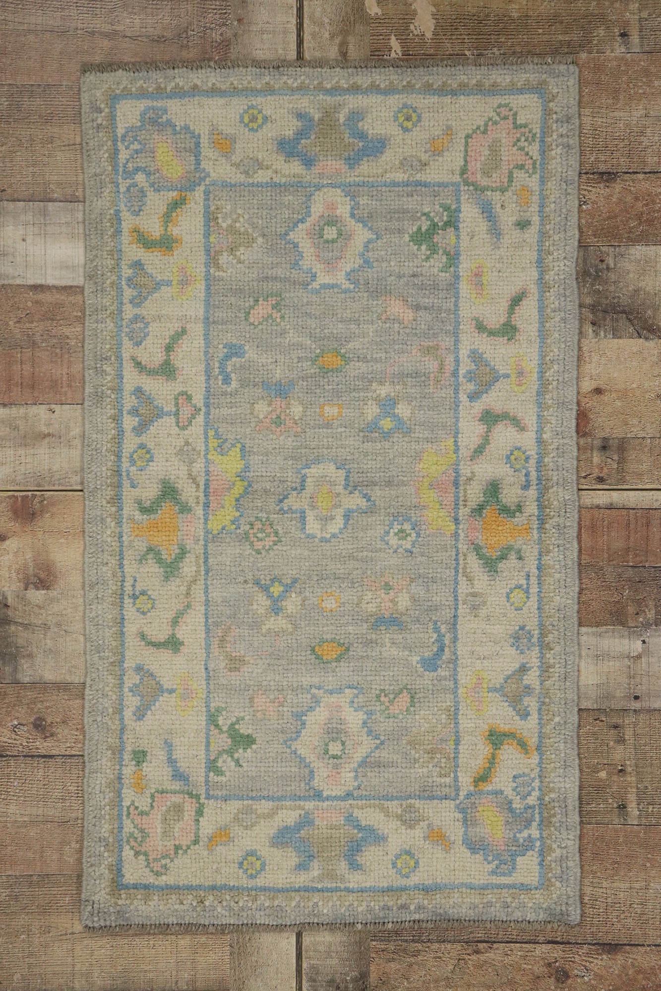 2 x 4 Colorful Turkish Oushak Rug 53598