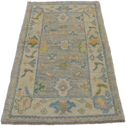2 x 4 Colorful Turkish Oushak Rug 53598