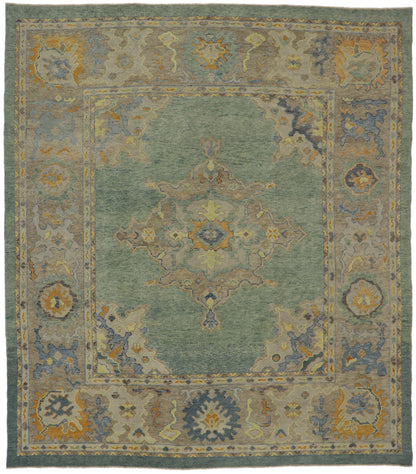 9 x 10 Contemporary Turkish Oushak Rug 53610