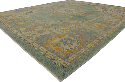 9 x 10 Contemporary Turkish Oushak Rug 53610