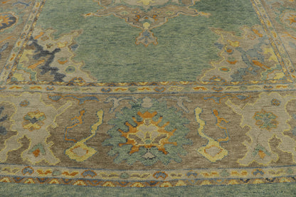 9 x 10 Contemporary Turkish Oushak Rug 53610