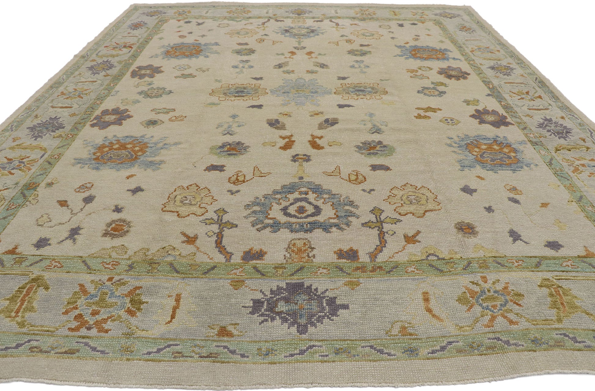 9 x 11 Turkish Oushak Rug 53611