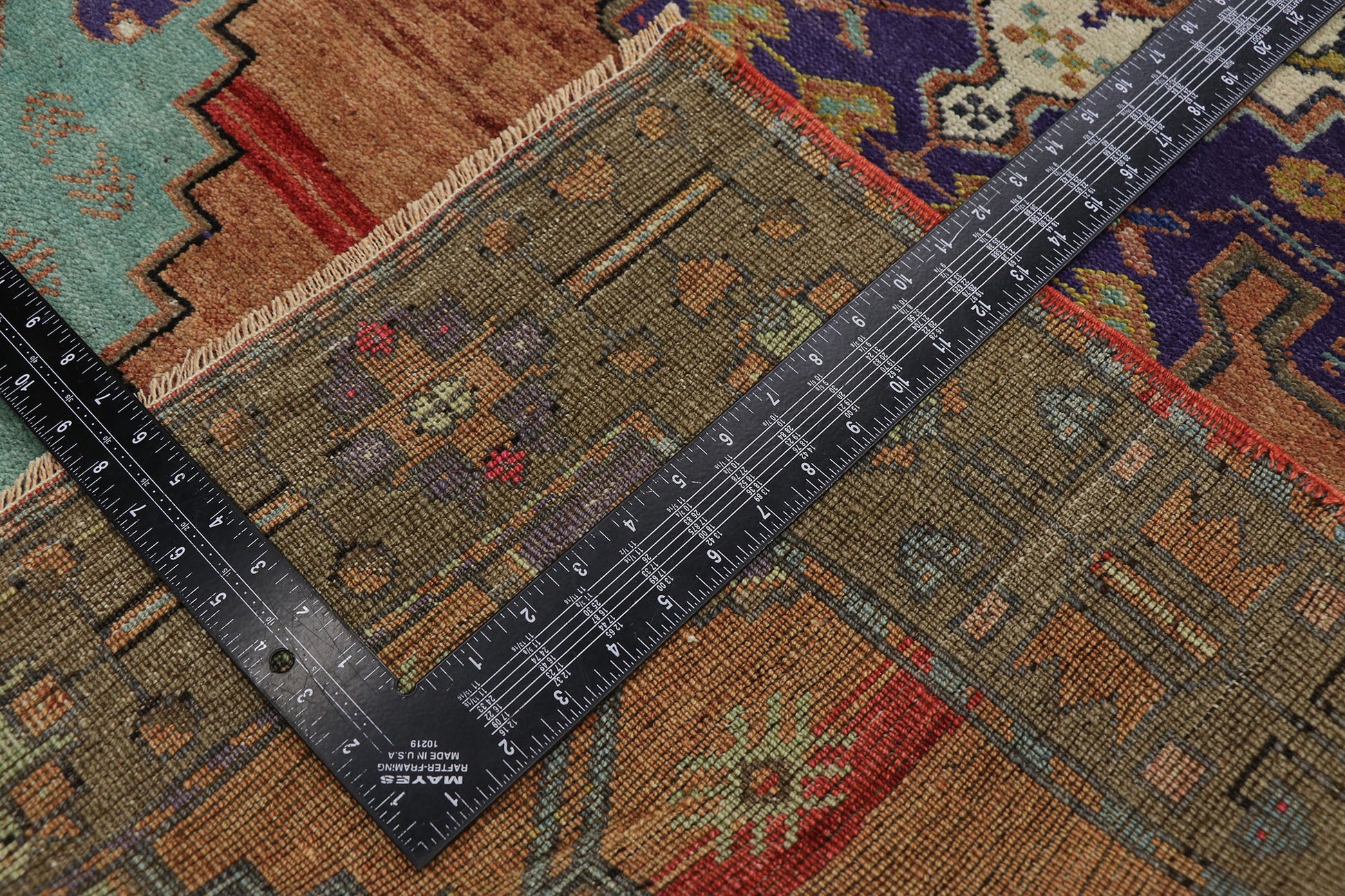 4 x 12 Vintage Turkish Oushak Rug 53616