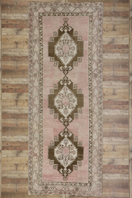 5 x 12 Vintage Turkish Oushak Rug 53618