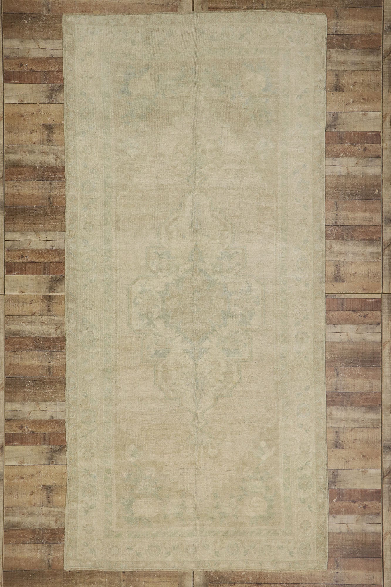6 x 12 Vintage Turkish Oushak Rug 53620