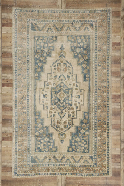 7 x 11 Vintage Turkish Oushak Rug 53621