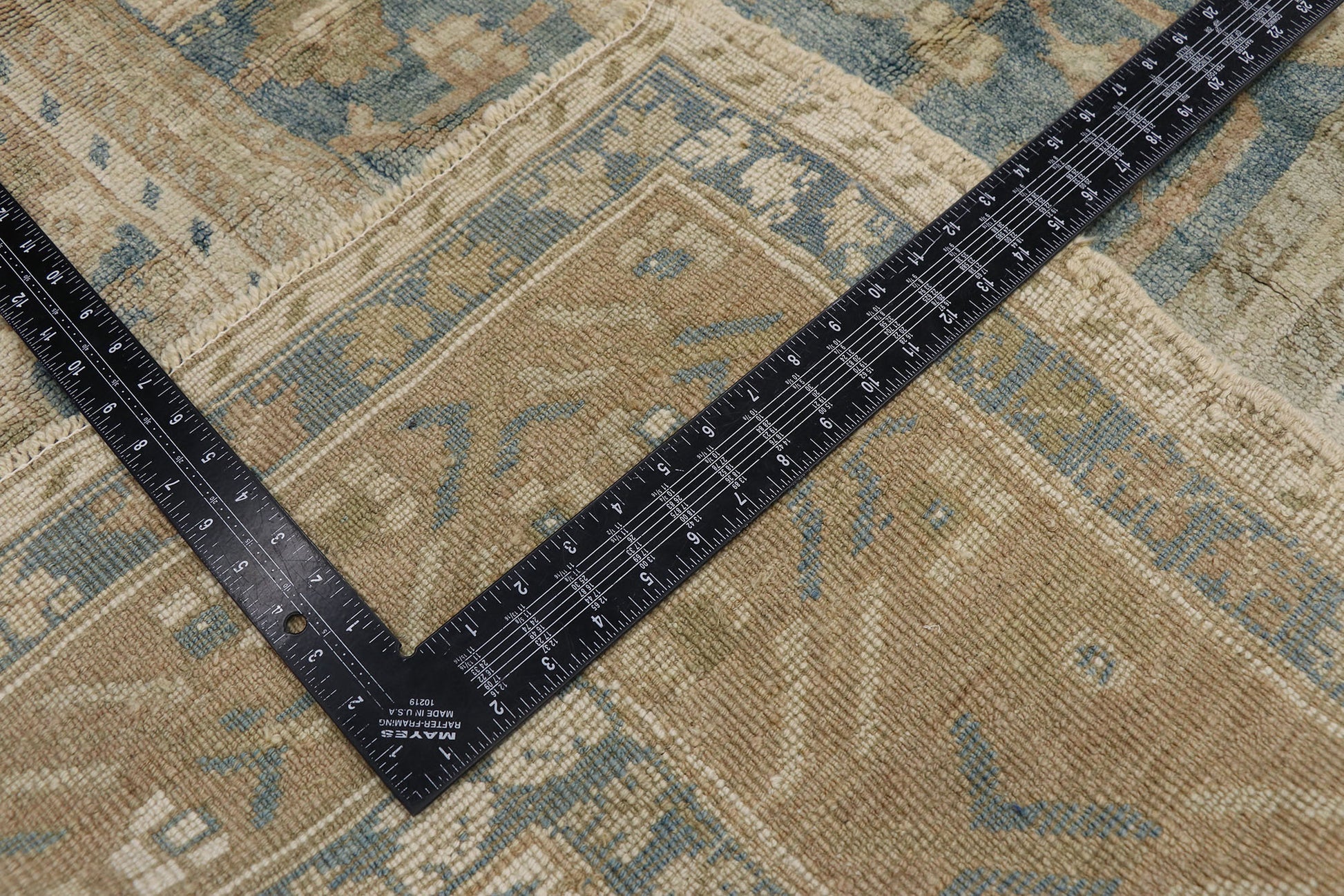 7 x 11 Vintage Turkish Oushak Rug 53621