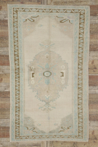 4 x 7 Vintage Turkish Oushak Rug 53622