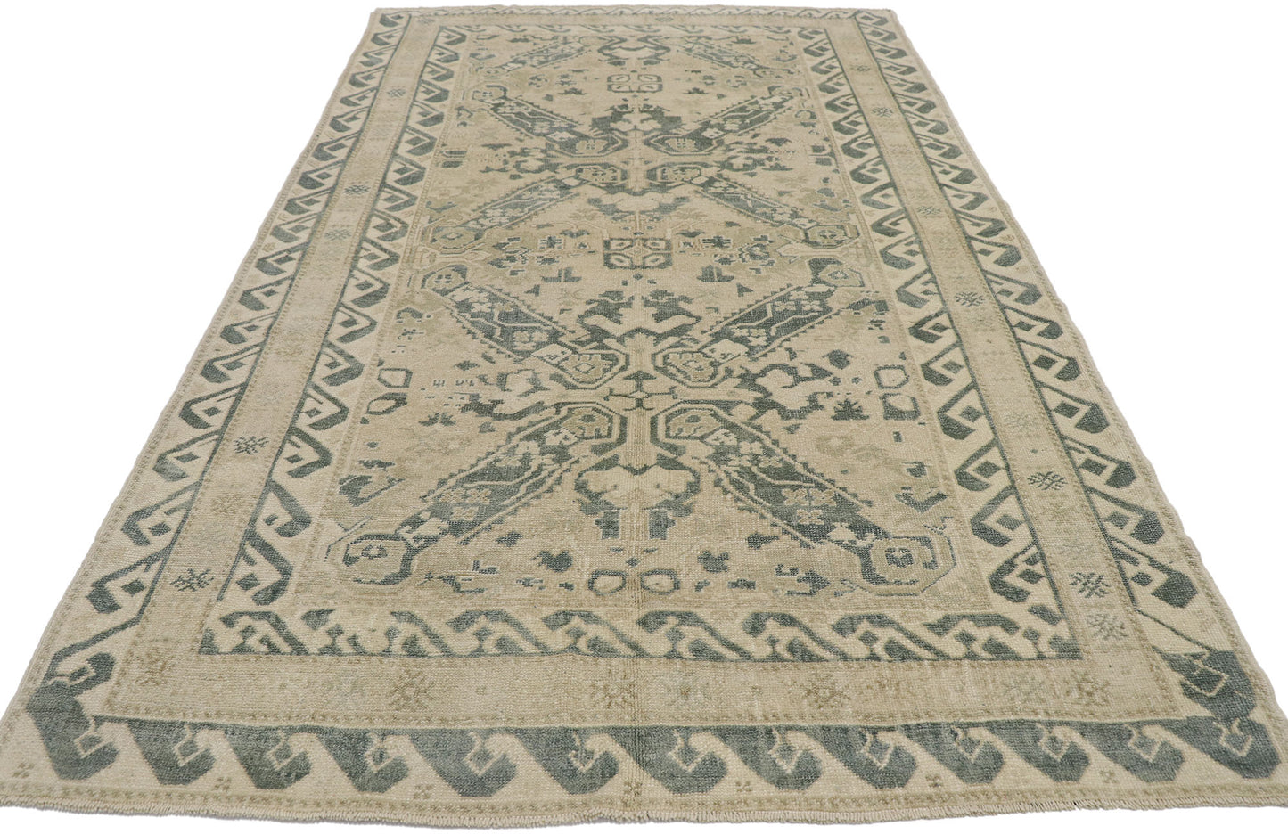 5 x 8 Vintage Turkish Oushak Rug 53625