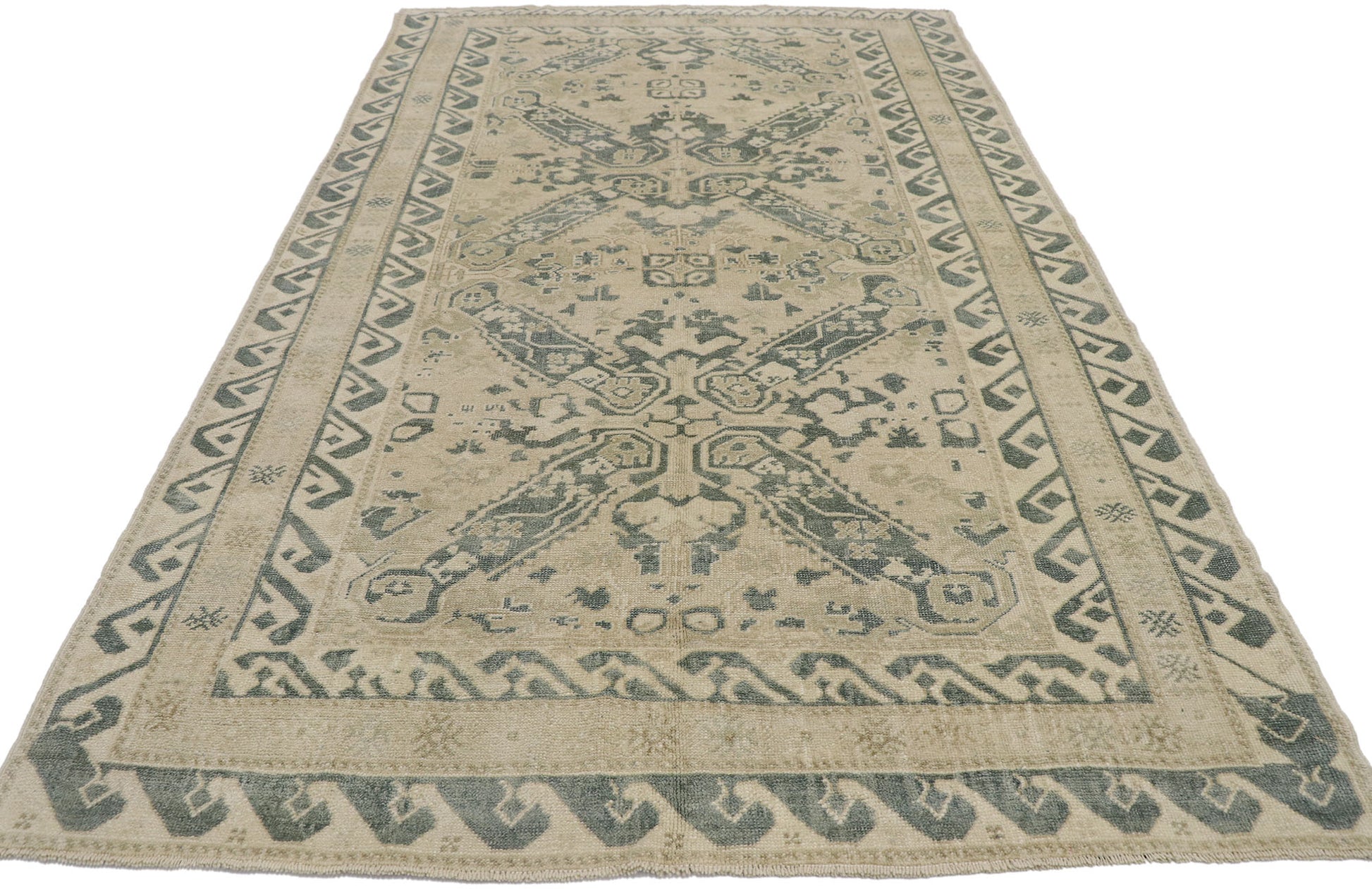 5 x 8 Vintage Turkish Oushak Rug 53625
