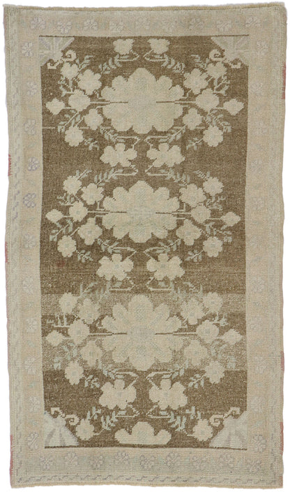 3 x 5 Vintage Turkish Oushak Rug 53627
