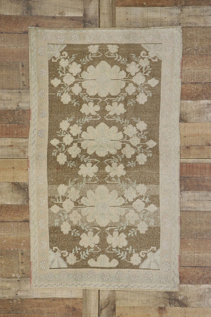 3 x 5 Vintage Turkish Oushak Rug 53627