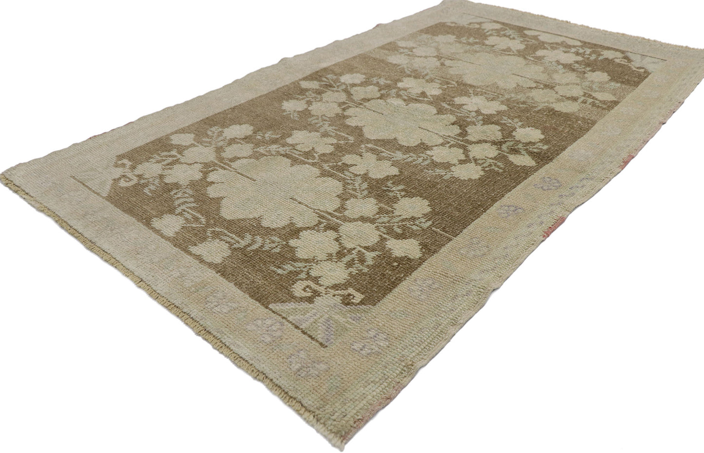 3 x 5 Vintage Turkish Oushak Rug 53627