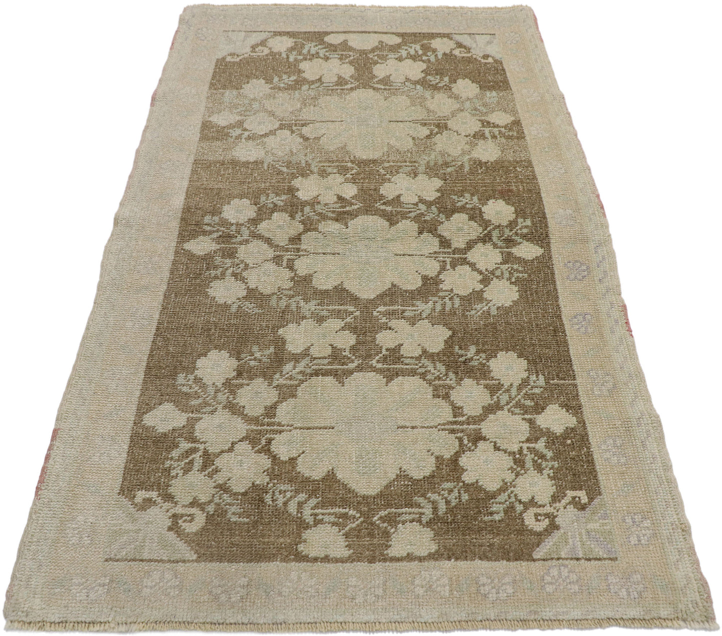 3 x 5 Vintage Turkish Oushak Rug 53627