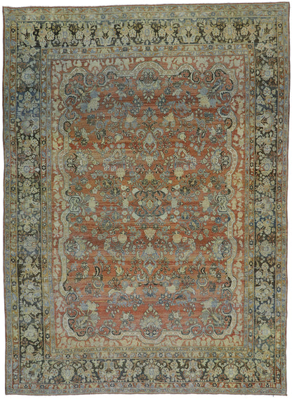 9 x 12 Antique Persian Mahal Rug 53629
