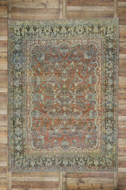 9 x 12 Antique Persian Mahal Rug 53629
