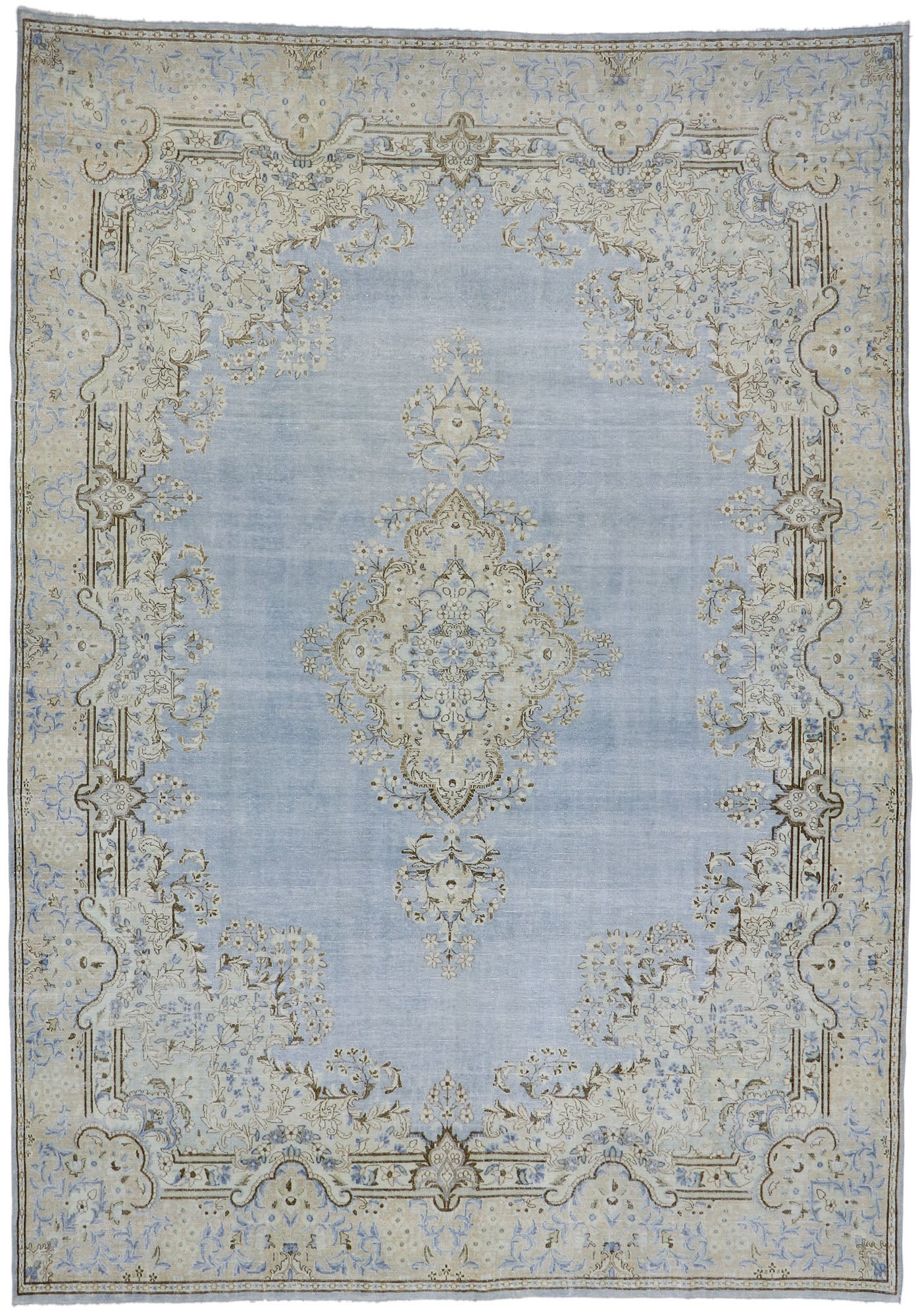 9 x 12 Antique Persian Kerman Rug 53630