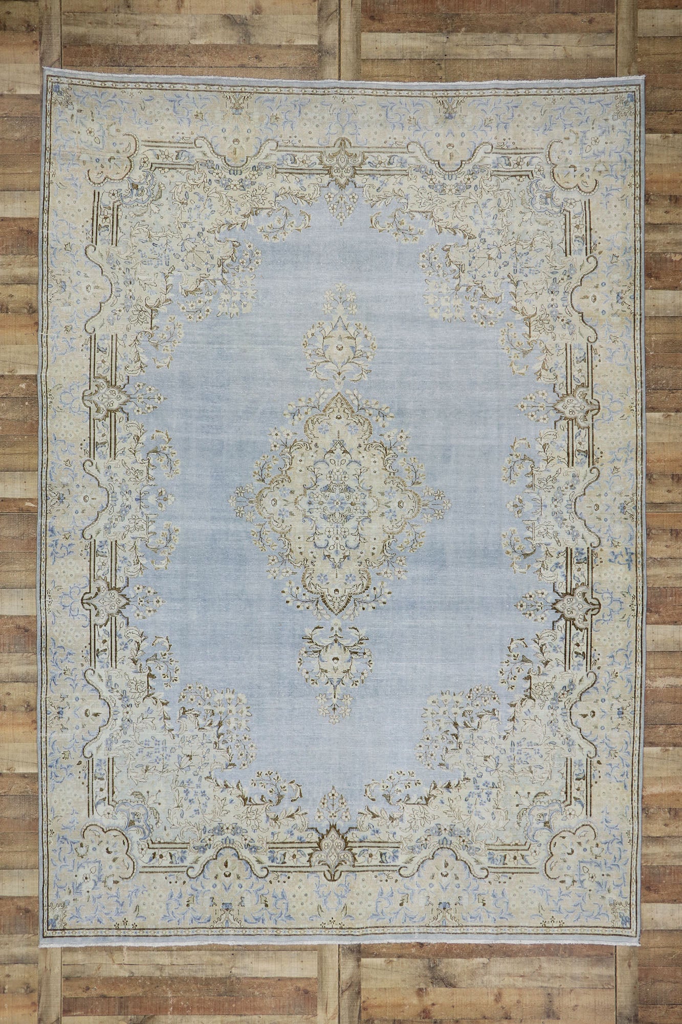 9 x 12 Antique Persian Kerman Rug 53630