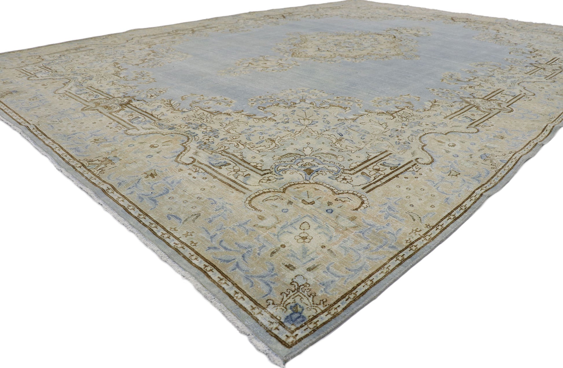 9 x 12 Antique Persian Kerman Rug 53630
