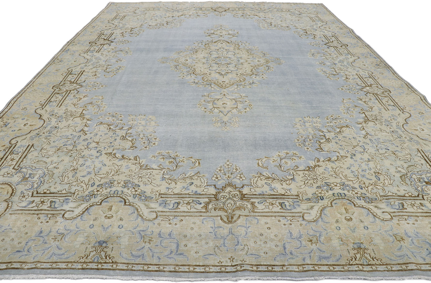 9 x 12 Antique Persian Kerman Rug 53630