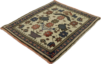 2 x 2 Vintage Turkish Oushak Rug 53642