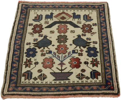 2 x 2 Vintage Turkish Oushak Rug 53642
