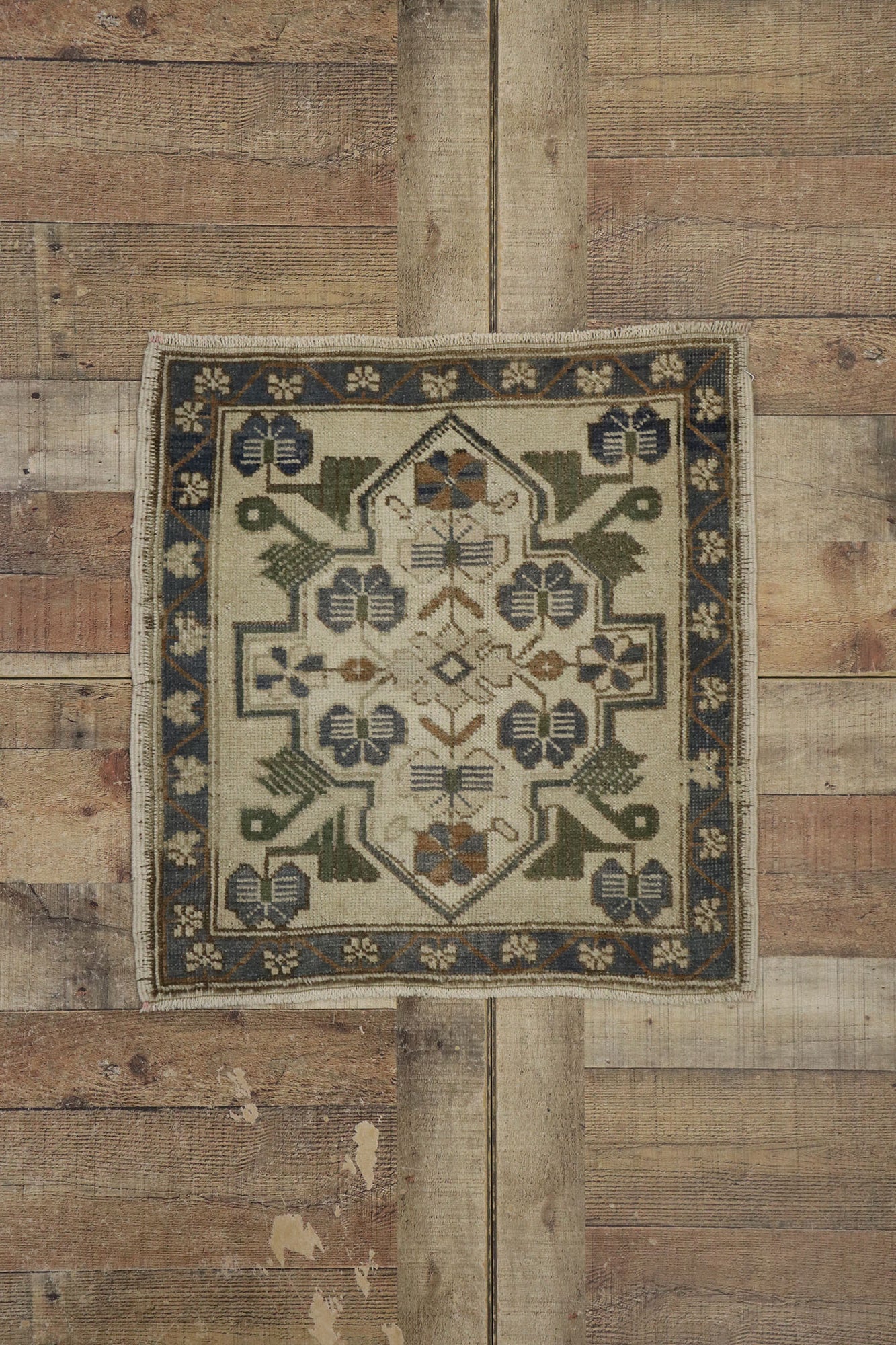 2 x 2 Vintage Turkish Yastik Rug 53643