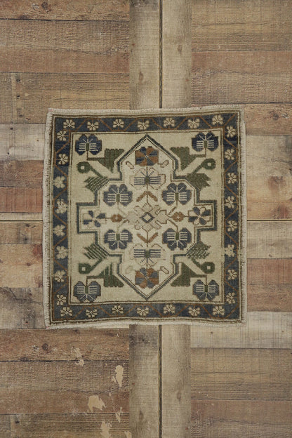 2 x 2 Vintage Turkish Yastik Rug 53643