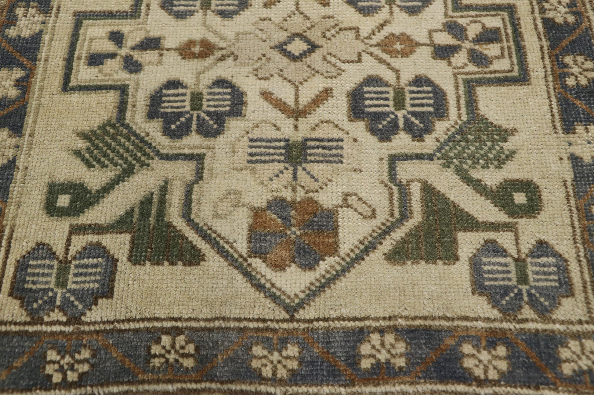 2 x 2 Vintage Turkish Yastik Rug 53643