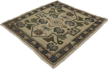 2 x 2 Vintage Turkish Oushak Rug 53645