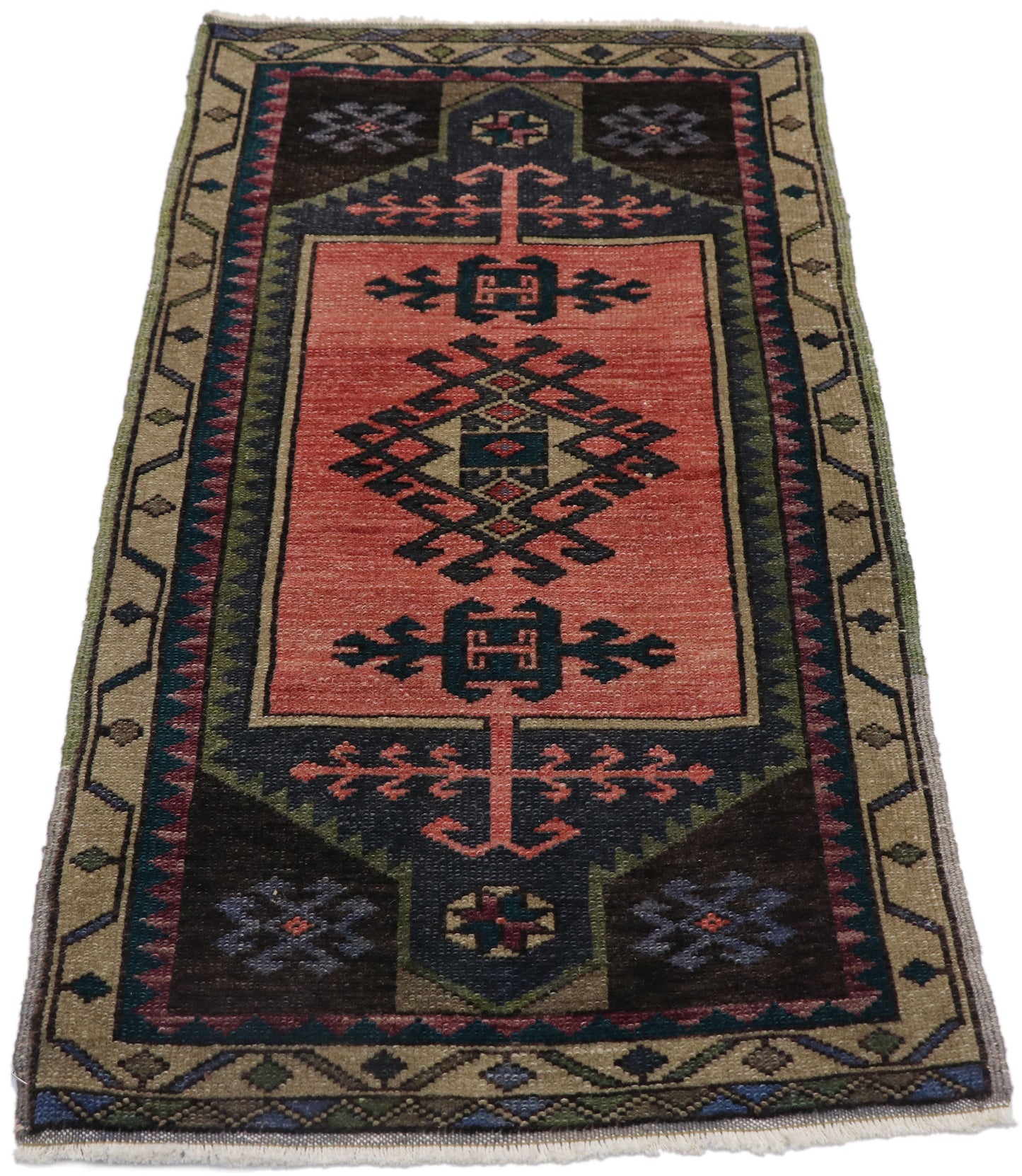 2 x 4 Vintage Turkish Oushak Rug 53648