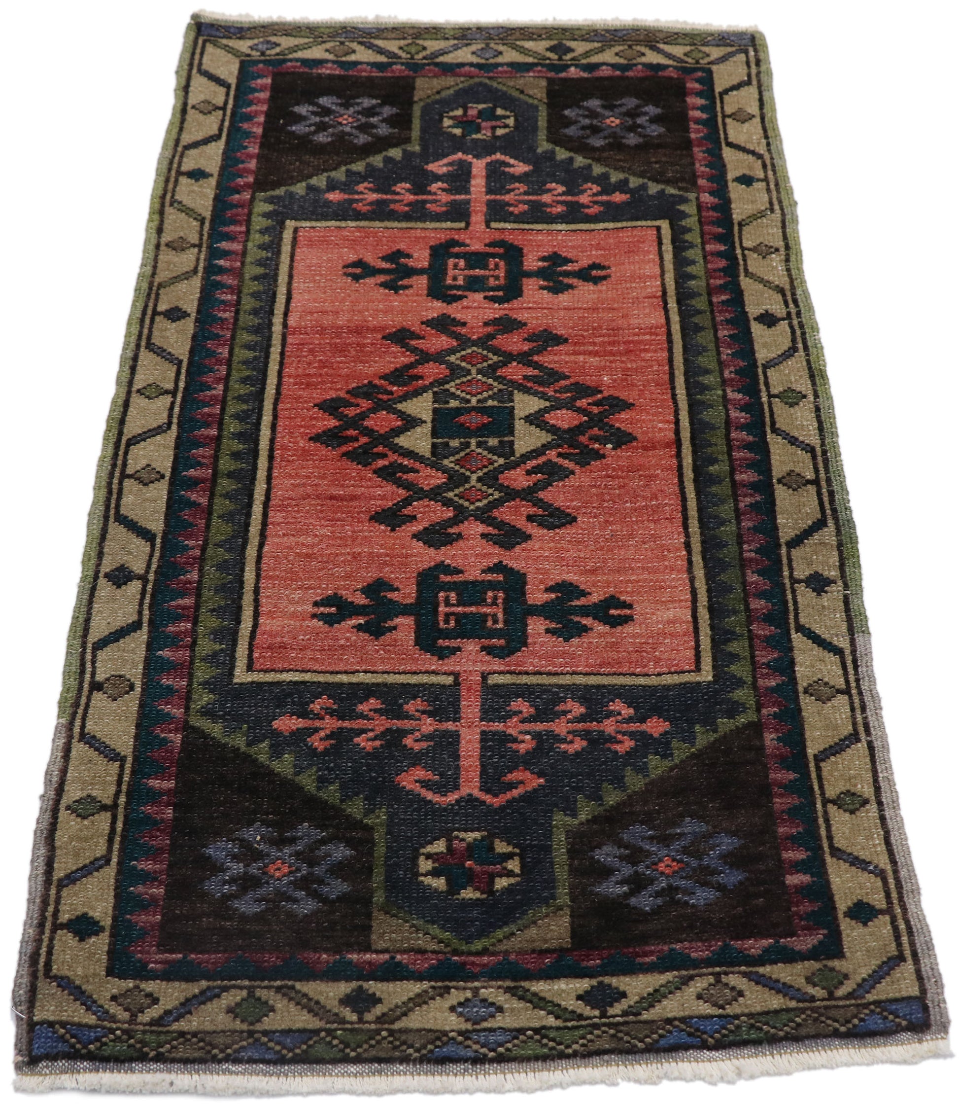 2 x 4 Vintage Turkish Oushak Rug 53648
