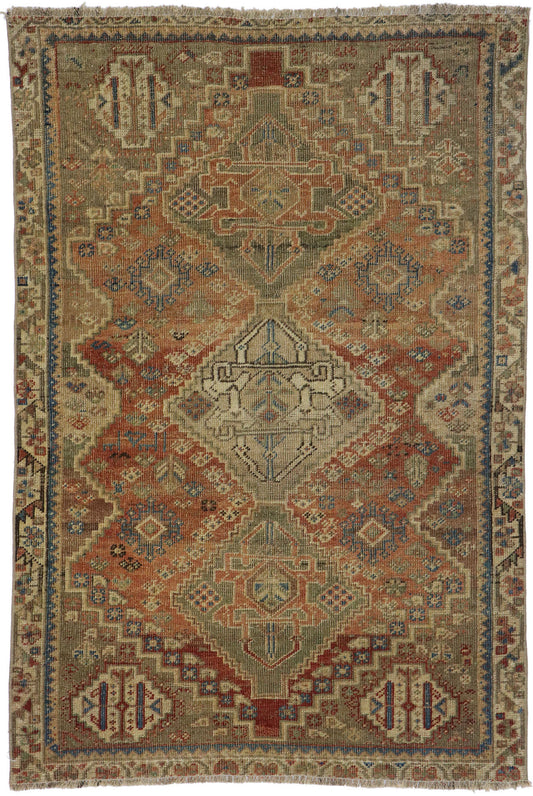3 x 5 Antique Persian Shiraz Rug 53651