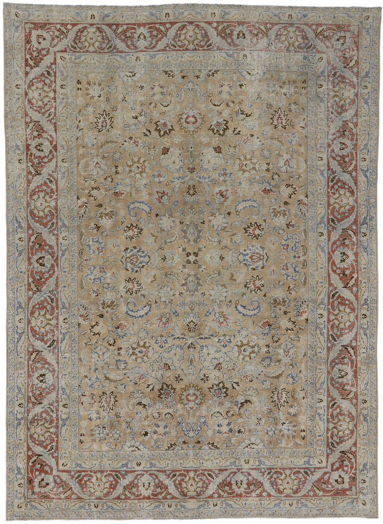 8 x 11 Distressed Antique Persian Mood Rug 53656