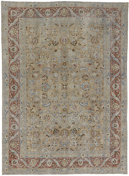 8 x 11 Distressed Antique Persian Mood Rug 53656