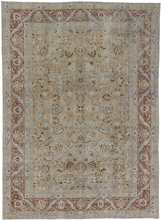 8 x 11 Distressed Antique Persian Mood Rug 53656