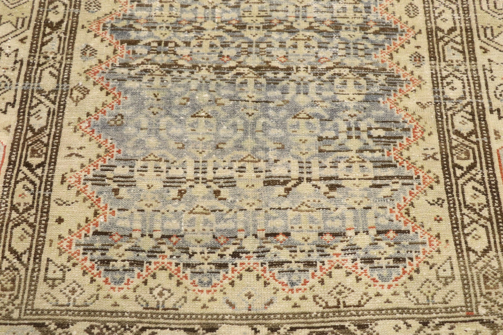3 x 13 Antique-Worn Persian Malayer Rug 53660