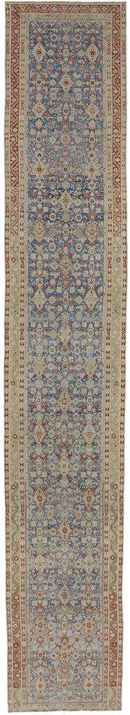 3 x 19 Distressed Antique Persian Malayer Runner 53661