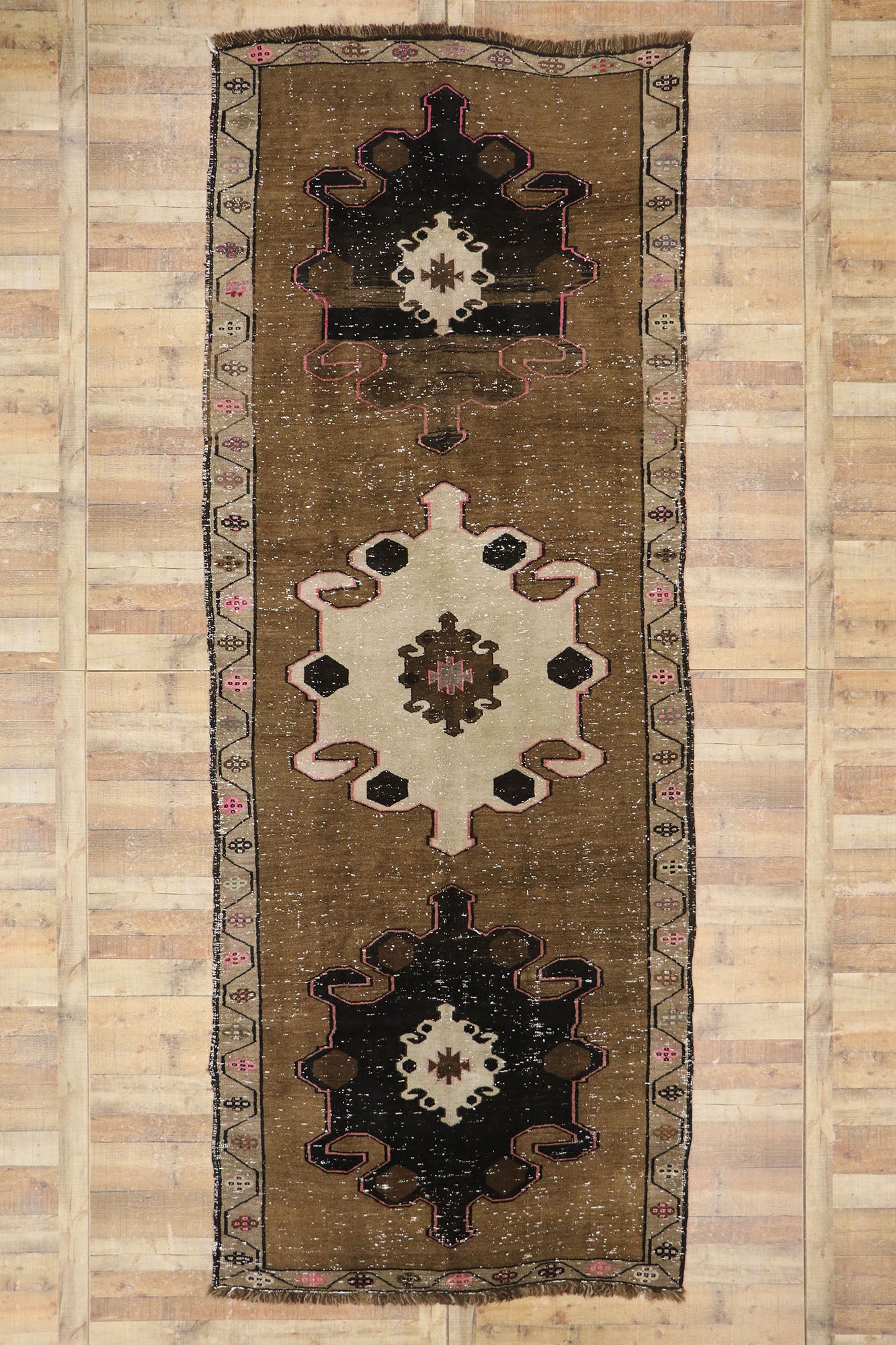 5 x 14 Vintage Turkish Kars Rug 53667