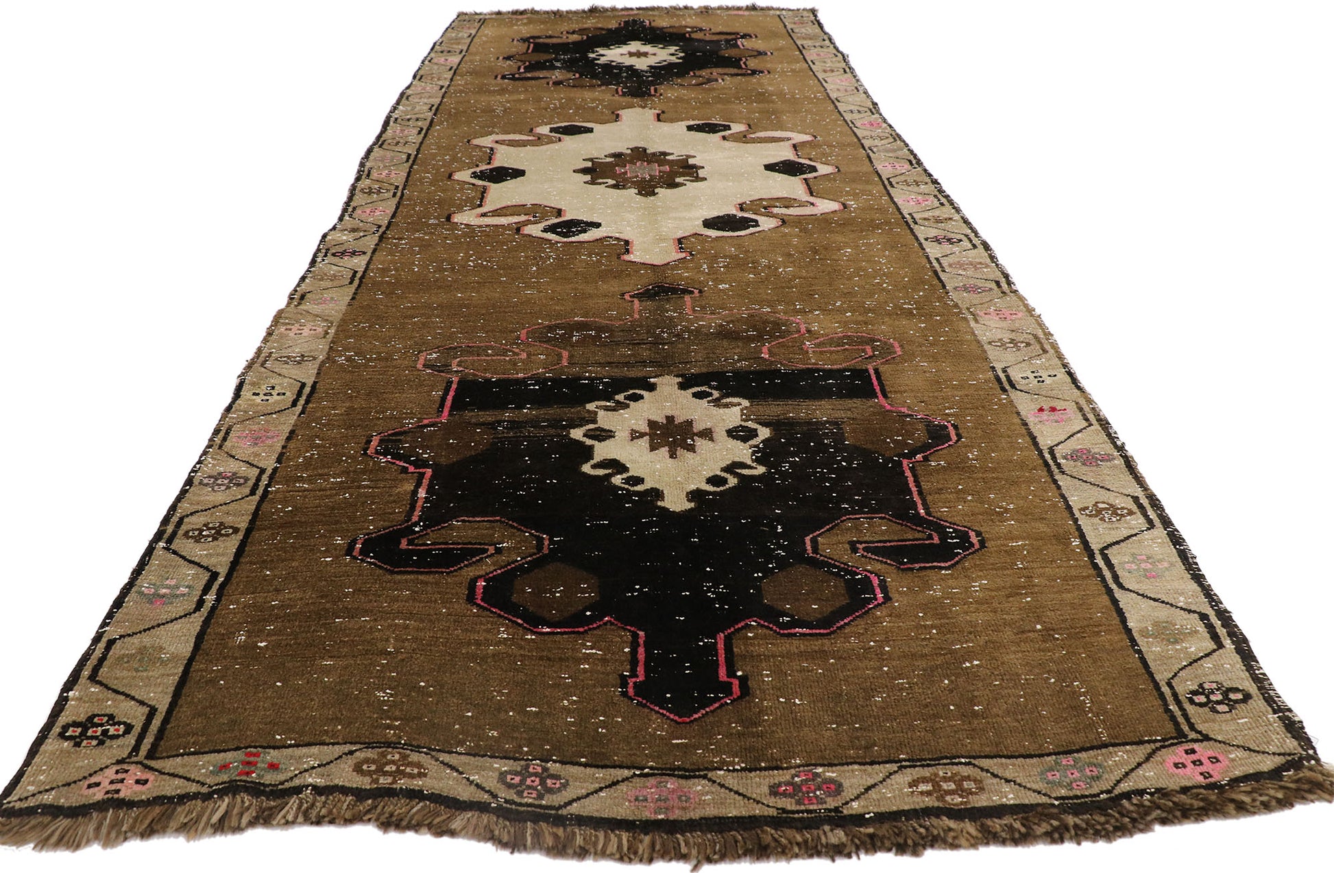 5 x 14 Vintage Turkish Kars Rug 53667