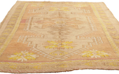 6 x 8 Vintage Turkish Oushak Rug 53673